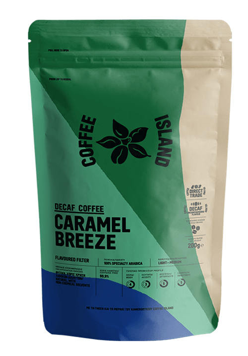 Caramel Breeze  - Café en grains 200 g  (Décaféiné aromatisé pour filtre)