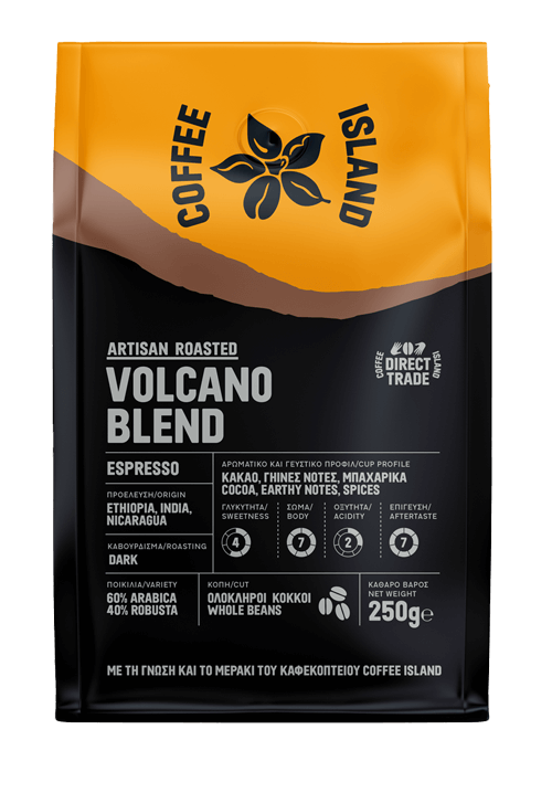 Espresso Volcano Blend Grains préemballés 250 g