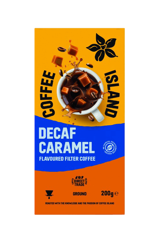 Filtre Décaféiné Aromatisé Caramel Moulu Préemballé 200g