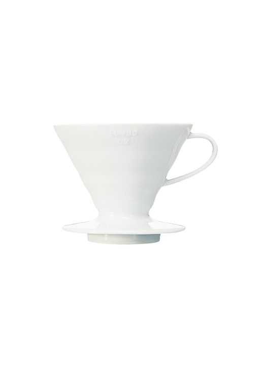 Porte-filtre V60 en céramique blanc