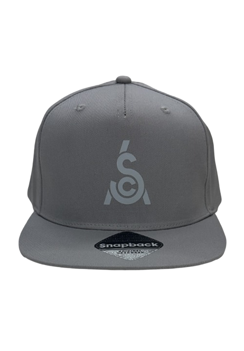 Casquette Snapback SCA 100% coton, gris clair
