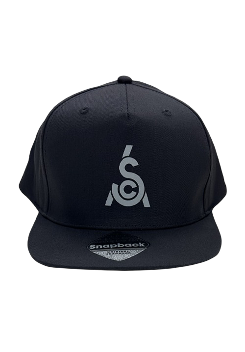 Casquette Snapback SCA 100% coton, gris foncé