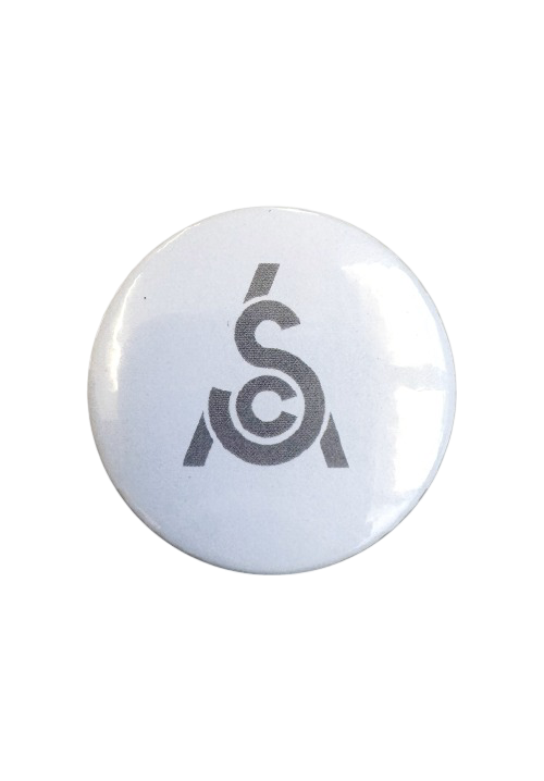 Épingle SCA Barista 38 mm, blanche