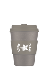 Gobelet réutilisable gris 12 oz