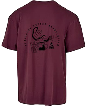 T-shirt oversize SCA Heavy 100 % coton, Cerise