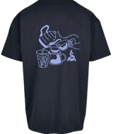 T-shirt oversize SCA Heavy 100 % coton, bleu marine