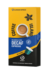 Capsules en aluminium Espresso Décaféiné (10 pièces)